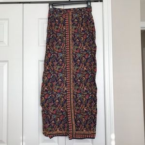 Faux Wrap Midi Pencil Skirt